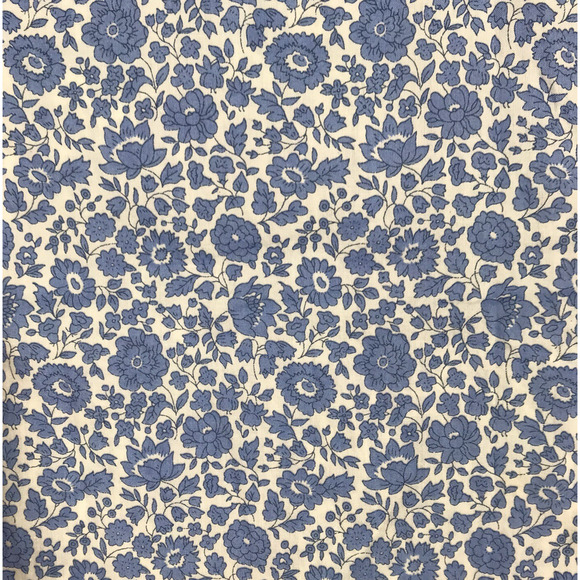 J.Crew Liberty Fabric Button Down Shirt Short Sleeve Blue White Floral Girls 14 - Picture 2 of 8